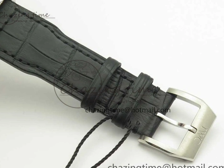 MIROTIME 0213 Pilot Chrono 377725 SS ZF 1:1 Best Edition White Dial on Black Leather Strap A Soft 7183